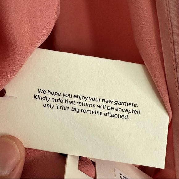 STAUD Phare Silk Dress in Rose Size: 12, NWT - Picture 13 of 16